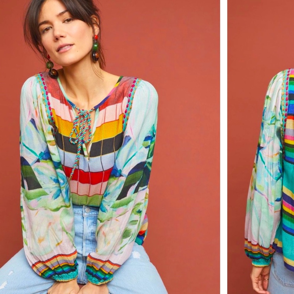 Anthropologie Delaunay Blouse Size XS.
